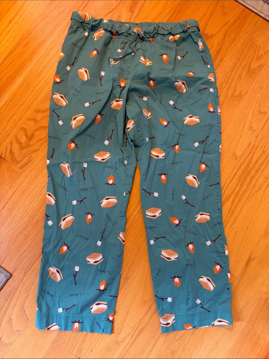 L.L. Bean Other - L.L. Bean cotton pajama pants size medium petite s’mores teal loungewear